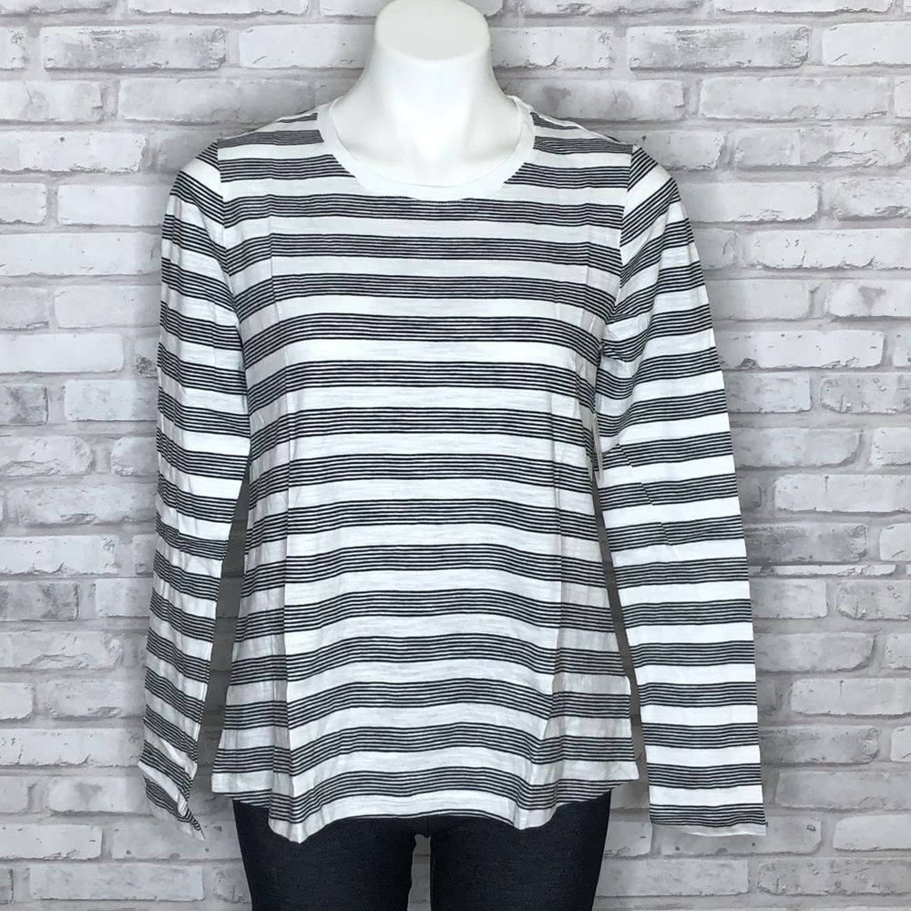 Daily Ritual striped long sleeve tee, NWT, Medium